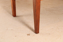 Load image into Gallery viewer, Vintage Military / Civil service oak kneehole desk with a new leather top
