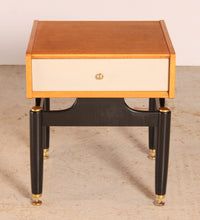 Load image into Gallery viewer, Mid Century G-plan Librenza light oak bedside table, circa 1960s
