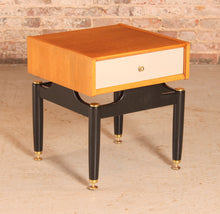 Load image into Gallery viewer, Mid Century G-plan Librenza light oak bedside table, circa 1960s

