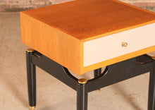 Load image into Gallery viewer, Mid Century G-plan Librenza light oak bedside table, circa 1960s
