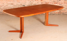 Load image into Gallery viewer, Danish Mid Century extending teak dining table by Skovby, circa 1970s

