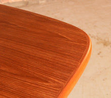 Load image into Gallery viewer, Danish Mid Century extending teak dining table by Skovby, circa 1970s

