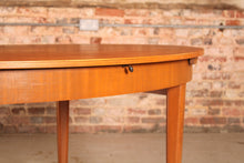 Load image into Gallery viewer, Mid Century extending teak dining table by Greaves&amp;Thomas, circa 1960s.
