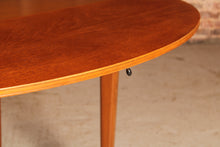 Load image into Gallery viewer, Mid Century extending teak dining table by Greaves&amp;Thomas, circa 1960s.
