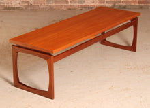 Load image into Gallery viewer, Mid Century G-plan Quadrille long teak coffee table, circa 1960s
