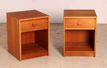Load image into Gallery viewer, A pair of teak bedside tables by Stag, circa 1970s
