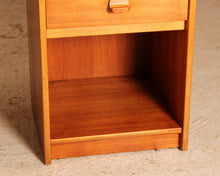 Load image into Gallery viewer, A pair of teak bedside tables by Stag, circa 1970s
