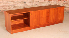 Load image into Gallery viewer, Danish Mid Century low teak sideboard by AEJM Mobler, circa 1960s
