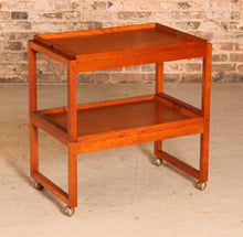 Load image into Gallery viewer, Mid Century metamorphic teak serving trolley by White&amp;Newton, circa 1960s
