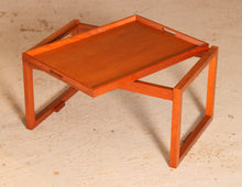 Load image into Gallery viewer, Mid Century metamorphic teak serving trolley by White&amp;Newton, circa 1960s
