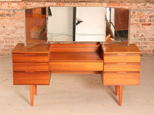 Load image into Gallery viewer, Mid Century mahogany dressing table by Avalon, circa 1960s
