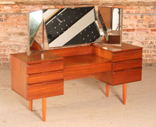 Load image into Gallery viewer, Mid Century mahogany dressing table by Avalon, circa 1960s
