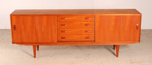 Load image into Gallery viewer, Danish Mid Century teak sideboard by Clausen&amp;Son, circa 1960s.
