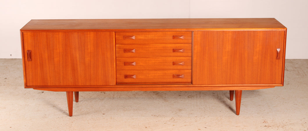 Danish Mid Century teak sideboard by Clausen&Son, circa 1960s.