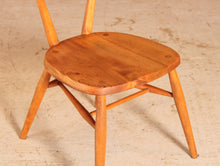 Load image into Gallery viewer, Mid Century Ercol blue dot children&#39;s chair circa 1960s
