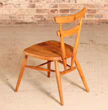Load image into Gallery viewer, Mid Century Ercol blue dot children&#39;s chair circa 1960s
