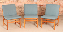 Load image into Gallery viewer, Set of 3 Danish Mid Century model 3232 oak lounge chairs by Borge Mogensen for Fredericia Stolefabrik, circa 1960s
