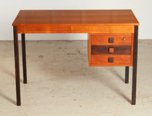 Load image into Gallery viewer, Danish Mid Century teak desk by Domino Mobler, circa 1960s.
