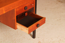 Load image into Gallery viewer, Danish Mid Century teak desk by Domino Mobler, circa 1960s.
