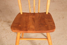 Load image into Gallery viewer, A set of 4 Ercol model 391 elm and beech chairs circa 1960s
