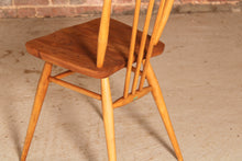 Load image into Gallery viewer, A set of 4 Ercol model 391 elm and beech chairs circa 1960s
