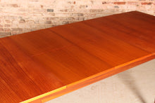 Load image into Gallery viewer, Mid Century extending teak dining table by Mcintosh, circa 1960s.

