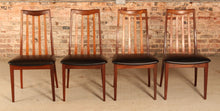 Load image into Gallery viewer, A set of 4 midcentury Fresco dining chairs in teak by G Plan, circa 1970
