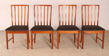 Load image into Gallery viewer, Set of four Mid Century teak dining chairs by McIntosh, circa 1970s
