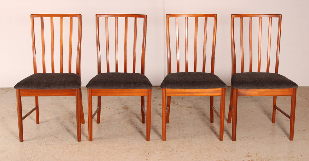 Set of four Mid Century teak dining chairs by McIntosh, circa 1970s