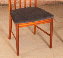 Load image into Gallery viewer, Set of four Mid Century teak dining chairs by McIntosh, circa 1970s
