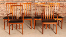 Load image into Gallery viewer, Set of 6 Mid Century teak dining chairs by Mcintosh, circa 1970s
