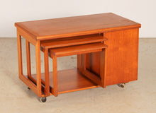 Load image into Gallery viewer, A mid century Tristor teak nest of tables by McIntosh, circa 1970s
