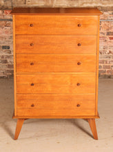 Load image into Gallery viewer, Mid Century walnut chest of drawers, circa 1960s
