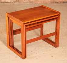 Load image into Gallery viewer, Danish Mid Century Teak Nest of Tables by Arne Hovmand-Olsen for Mogens Kold c.1960s.
