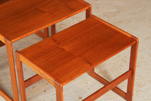 Load image into Gallery viewer, Danish Mid Century Teak Nest of Tables by Arne Hovmand-Olsen for Mogens Kold c.1960s.
