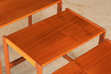 Load image into Gallery viewer, Danish Mid Century Teak Nest of Tables by Arne Hovmand-Olsen for Mogens Kold c.1960s.
