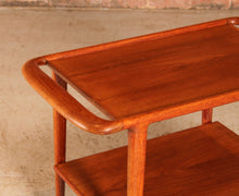 Load image into Gallery viewer, Mid-Century 2-tier teak serving trolley by Niels O. Møller for J.L. Møllers, 1960s
