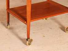Load image into Gallery viewer, Mid-Century 2-tier teak serving trolley by Niels O. Møller for J.L. Møllers, 1960s
