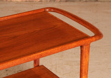 Load image into Gallery viewer, Mid-Century 2-tier teak serving trolley by Niels O. Møller for J.L. Møllers, 1960s
