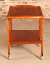 Load image into Gallery viewer, Mid-Century 2-tier teak serving trolley by Niels O. Møller for J.L. Møllers, 1960s
