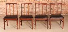 Load image into Gallery viewer, Set of 4 Mid Century afromosia dining chairs by Younger, England, circa 1960s
