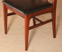 Load image into Gallery viewer, Set of 4 Mid Century afromosia dining chairs by Younger, England, circa 1960s

