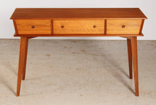 Load image into Gallery viewer, Mid Century walnut dressing table / console table, circa 1960s
