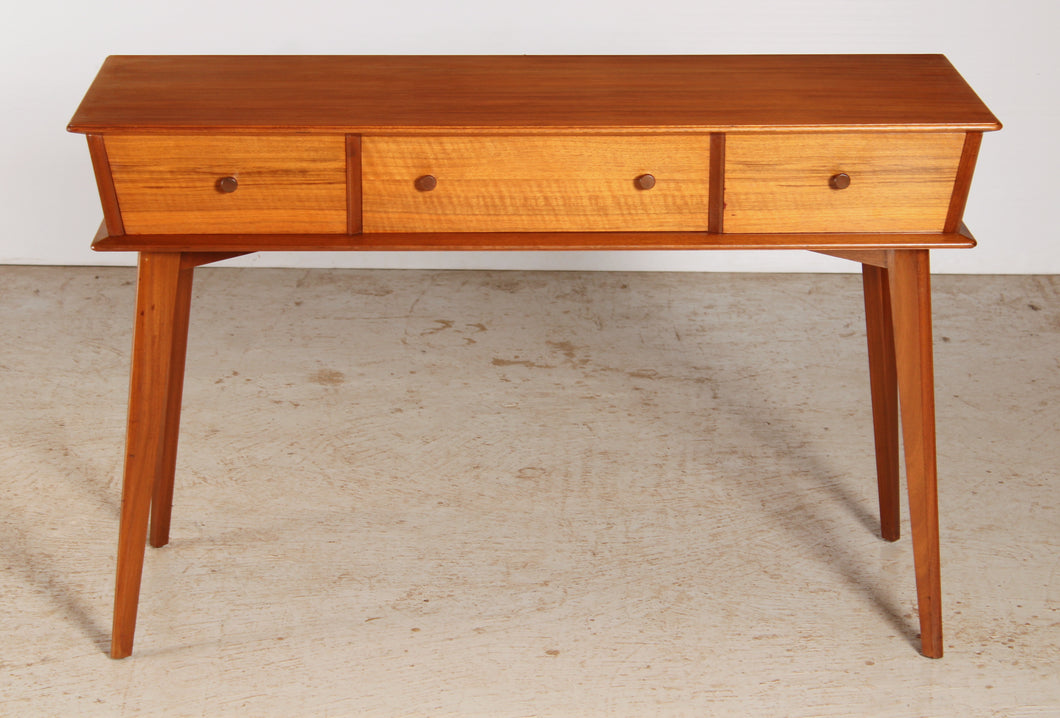 Mid Century walnut dressing table / console table, circa 1960s