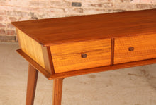 Load image into Gallery viewer, Mid Century walnut dressing table / console table, circa 1960s
