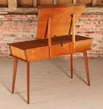 Load image into Gallery viewer, Mid Century walnut dressing table / console table, circa 1960s
