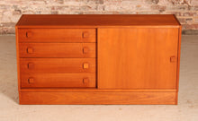 Load image into Gallery viewer, Danish Mid Century teak sideboard by Domino Mobler, circa 1970s

