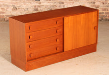 Load image into Gallery viewer, Danish Mid Century teak sideboard by Domino Mobler, circa 1970s
