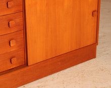 Load image into Gallery viewer, Danish Mid Century teak sideboard by Domino Mobler, circa 1970s
