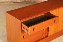 Load image into Gallery viewer, Danish Mid Century teak sideboard by Domino Mobler, circa 1970s
